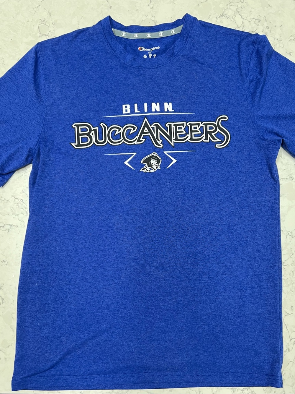 Champion Blinn Buccaneers Royal Blue Tee Medium